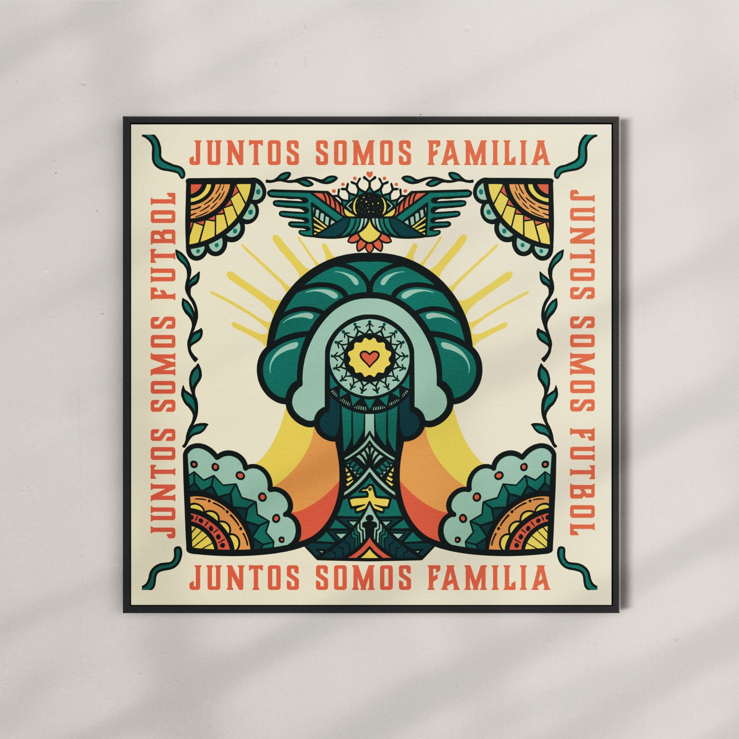 Juntos Somos Familia Hispanic Heritage Month Art Print