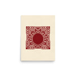 Room Decor Poster | Red Art Poster | Bivid Creative Co.