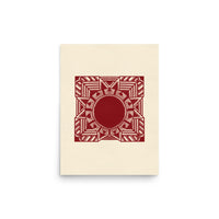 Room Decor Poster | Red Art Poster | Bivid Creative Co.