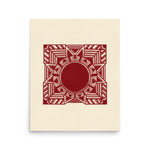 Room Decor Poster | Red Art Poster | Bivid Creative Co.