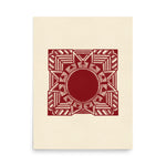 Room Decor Poster | Red Art Poster | Bivid Creative Co.