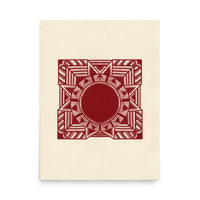 Room Decor Poster | Red Art Poster | Bivid Creative Co.